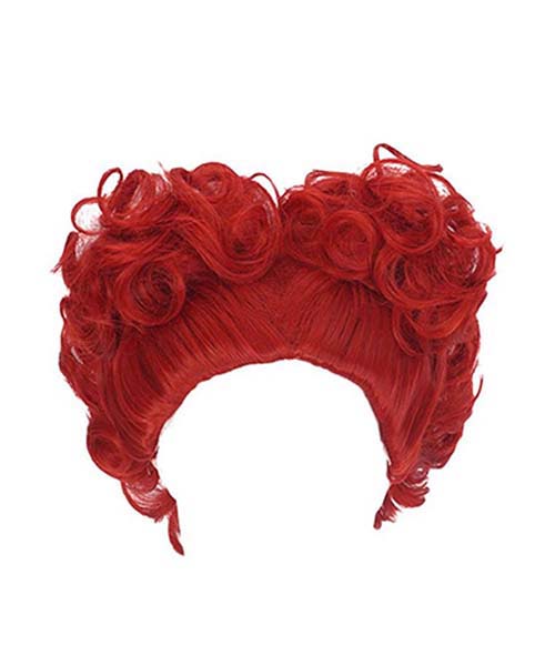 Peluca de pelo sintético de Reina de corazon de Alicia en el país de las Maravillas de alta